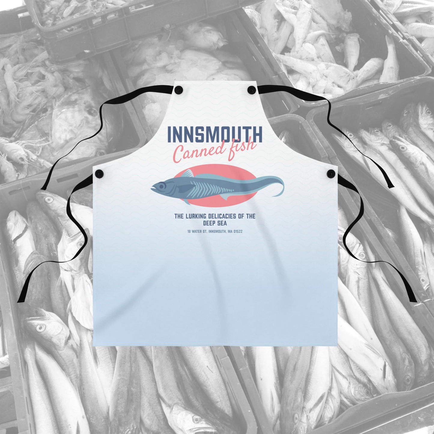 Innsmouth Canned Fish Lovecraftian Apron