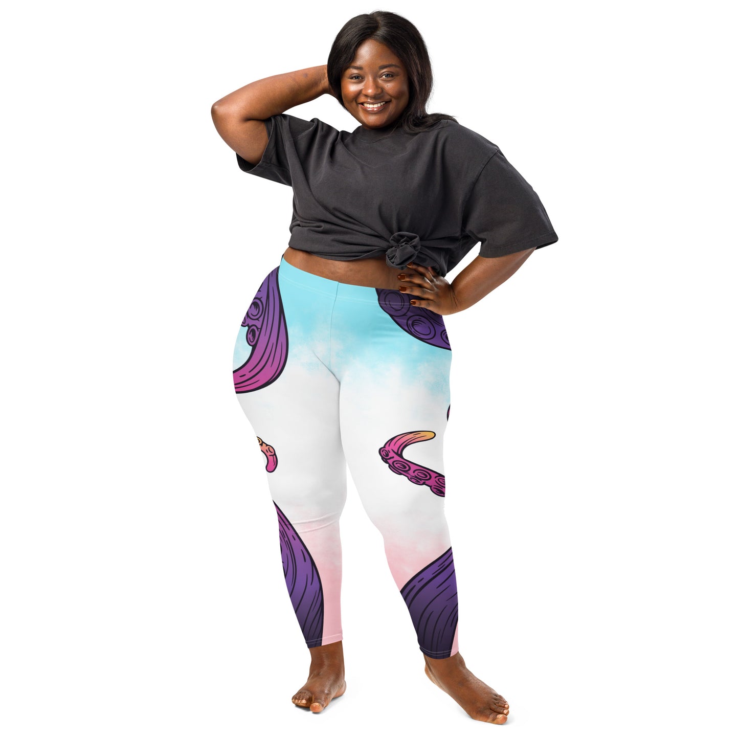 Neon Depths: Das Erwachen unter uns Leggings