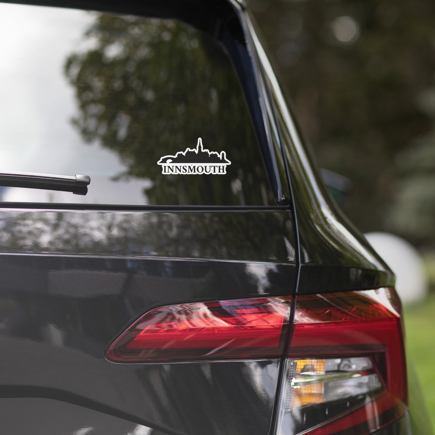 Innsmouth Silhouette – The Shadow Over the Shore Bubble-free stickers