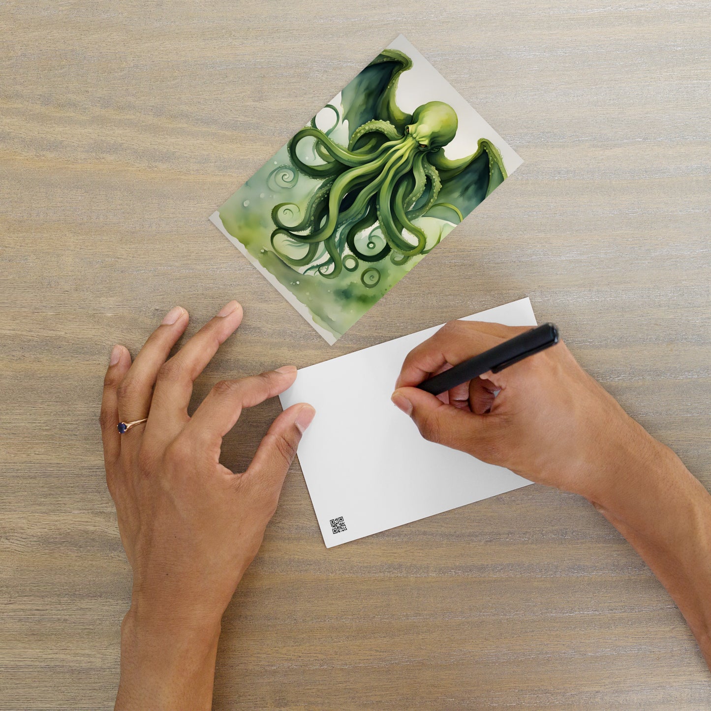 Cthulhu Aquarellmalerei Standard Postkarte