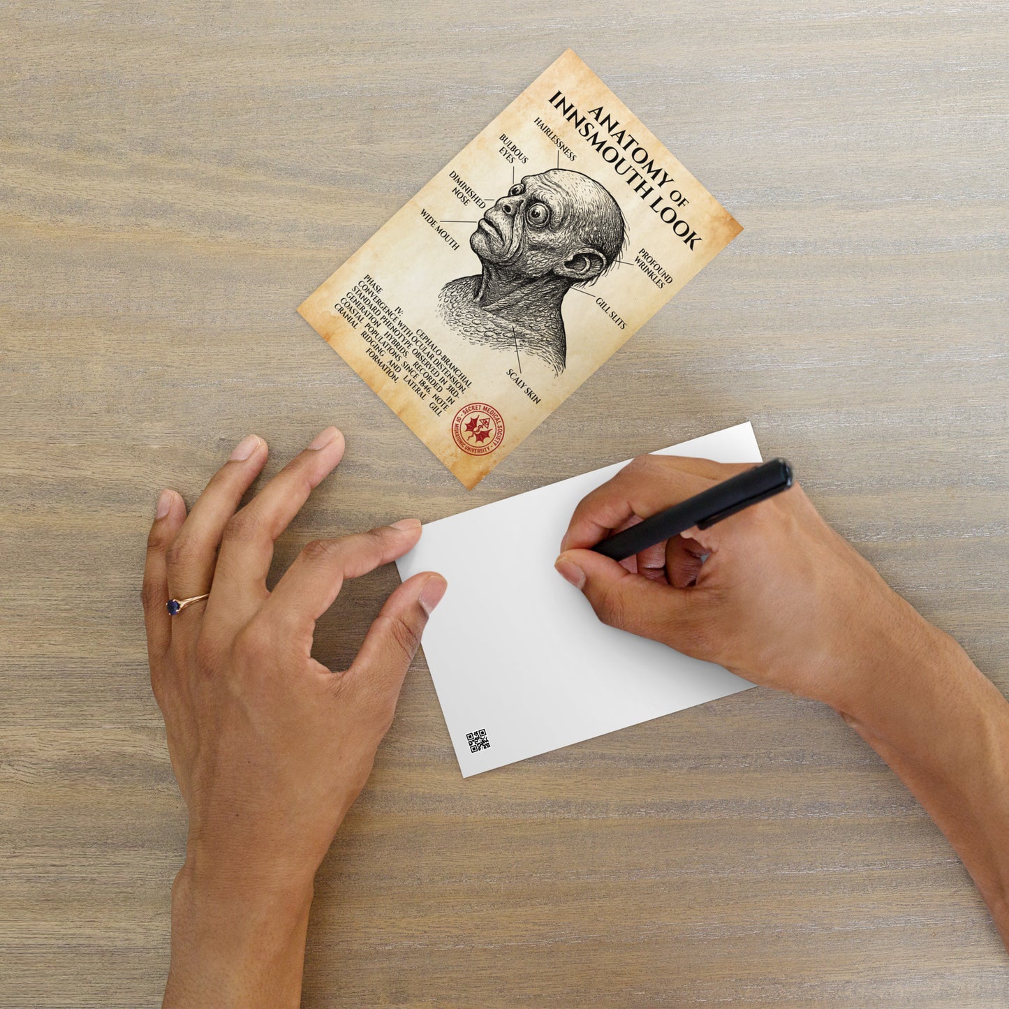 Anatomie des Innsmouth-Looks – Interne Notizen, Standardpostkarte von 1931