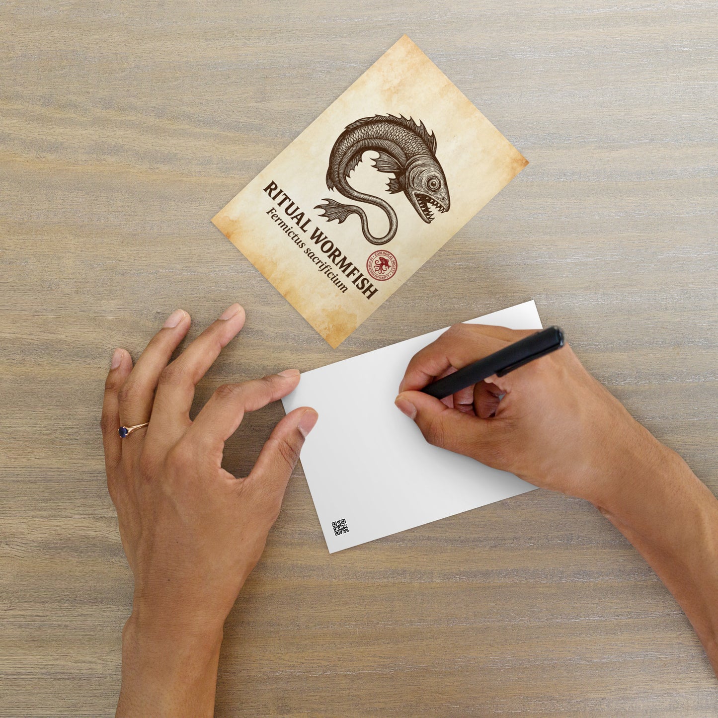 Postal estándar de biología lovecraftiana - Gusano ritual