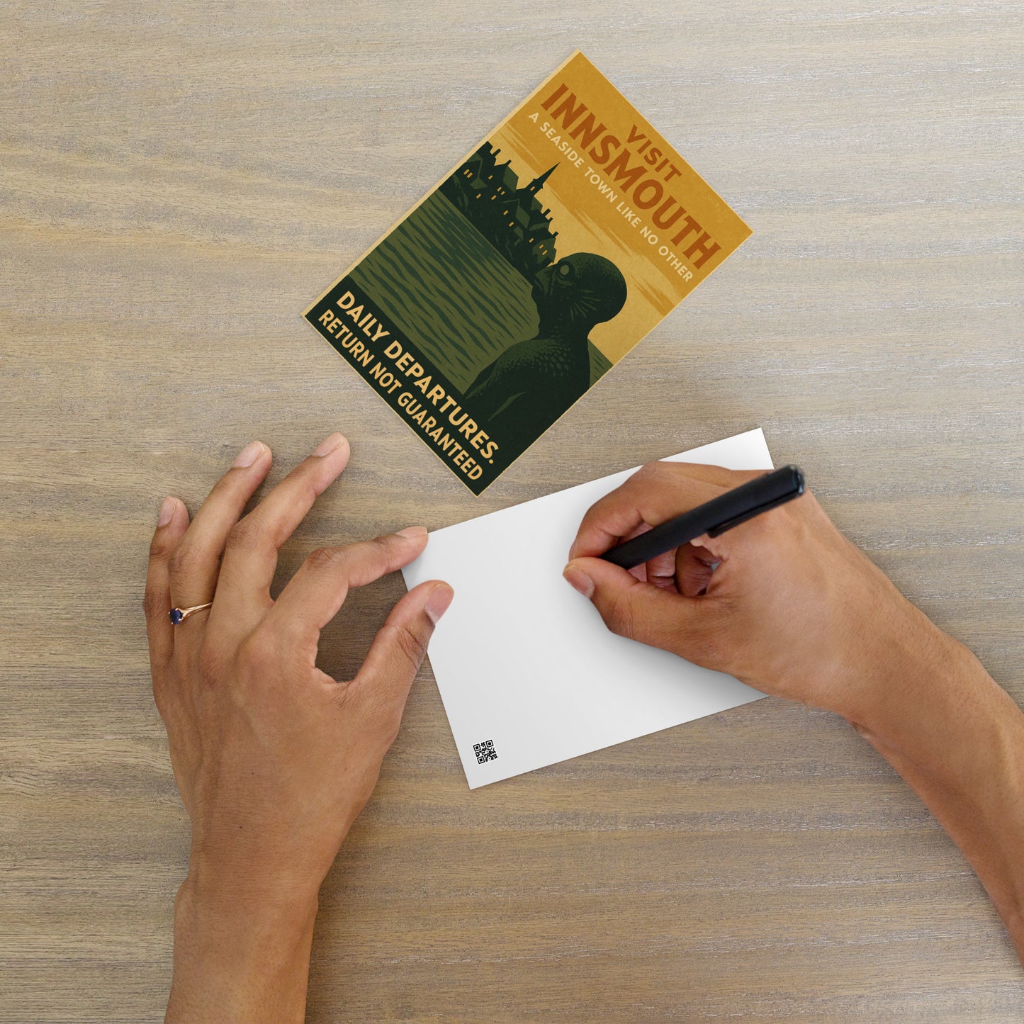 Nehmen Sie die Marsh Ferry – Reisen Sie auf dem alten Weg nach Innsmouth Standard Postkarte