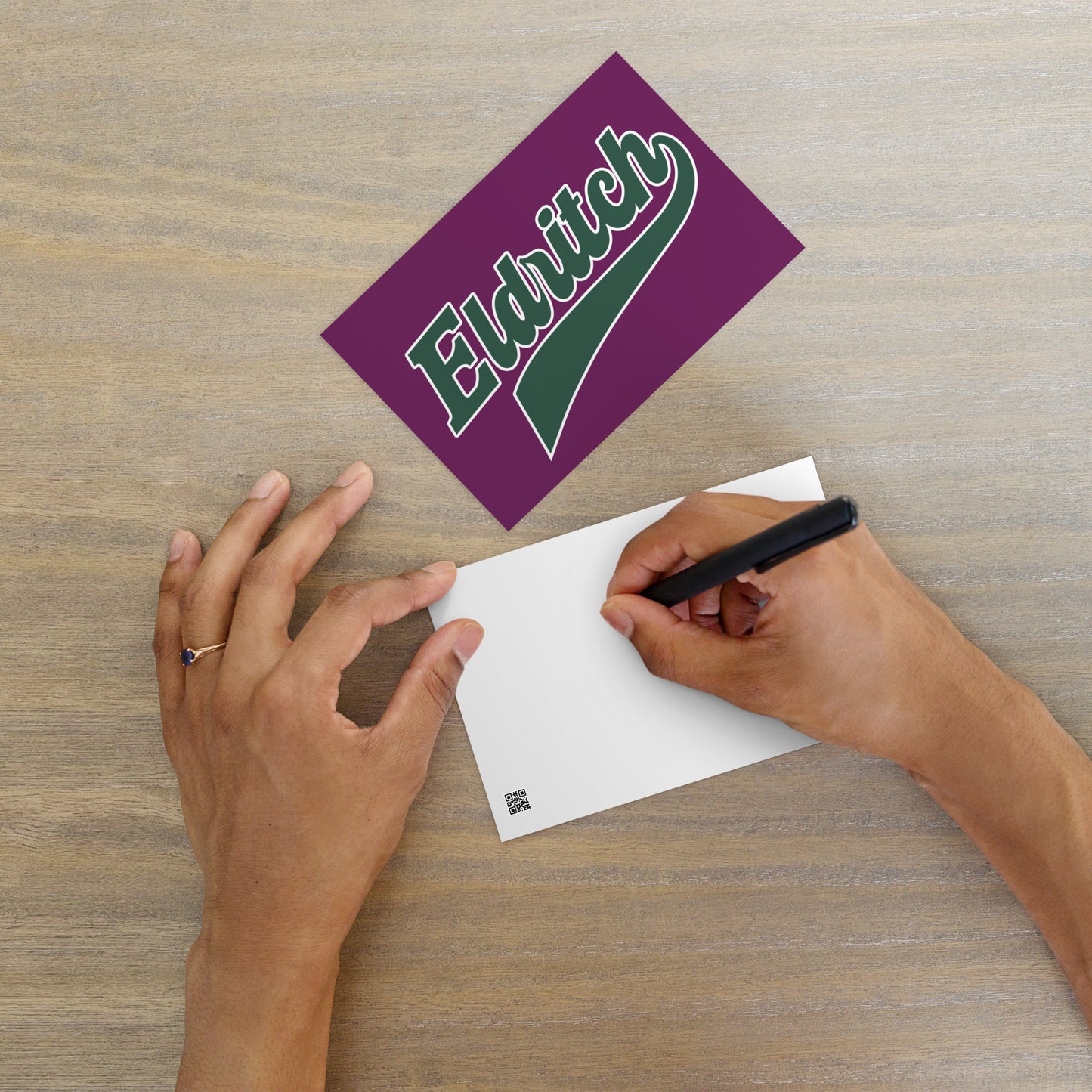 Eldritch League Script – Vintage Lovecraftian Lettering Standard Postkarte