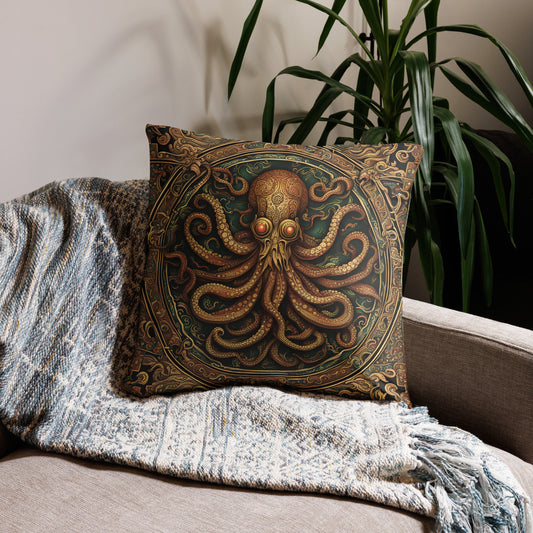 Funda de almohada Cthulhu Códice mesoamericano