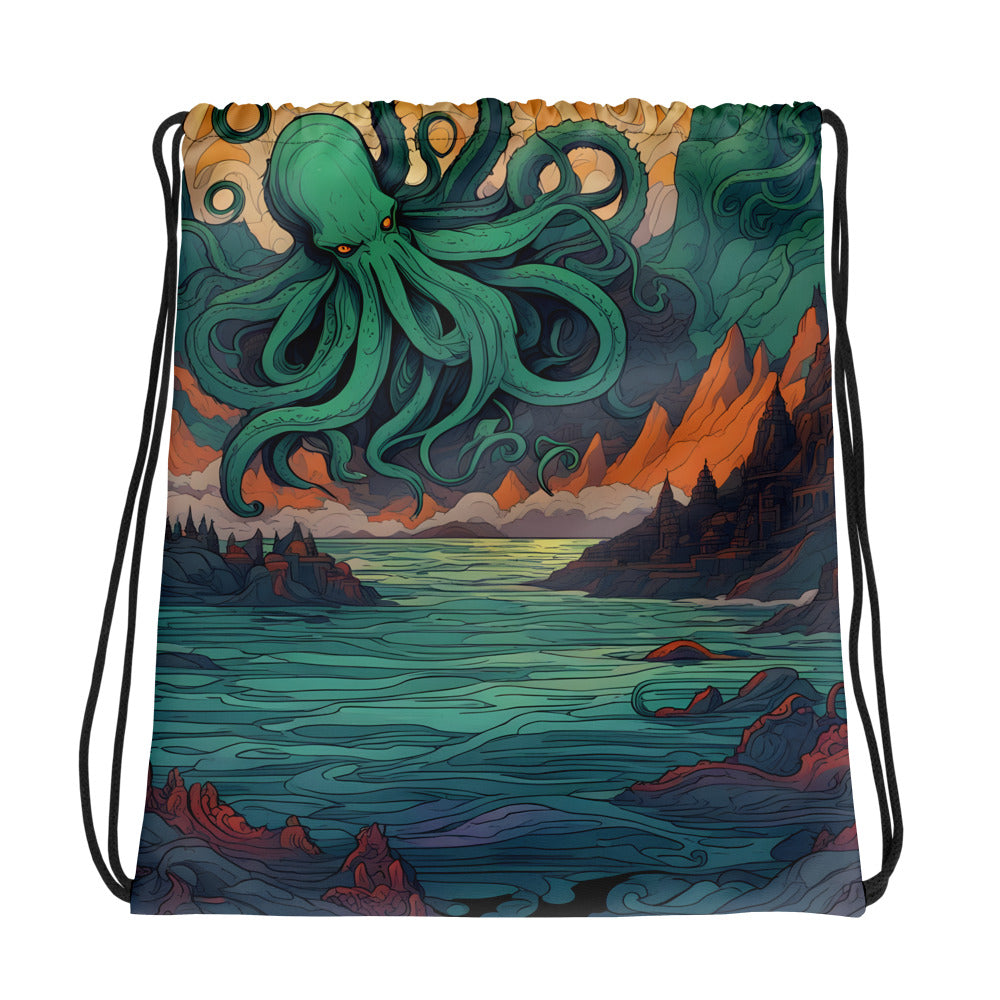 Simbolismo místico de Cthulhu Mochila saco