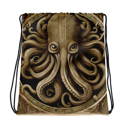 Códice Mesoamericano de Cthulhu Mochila con cordón