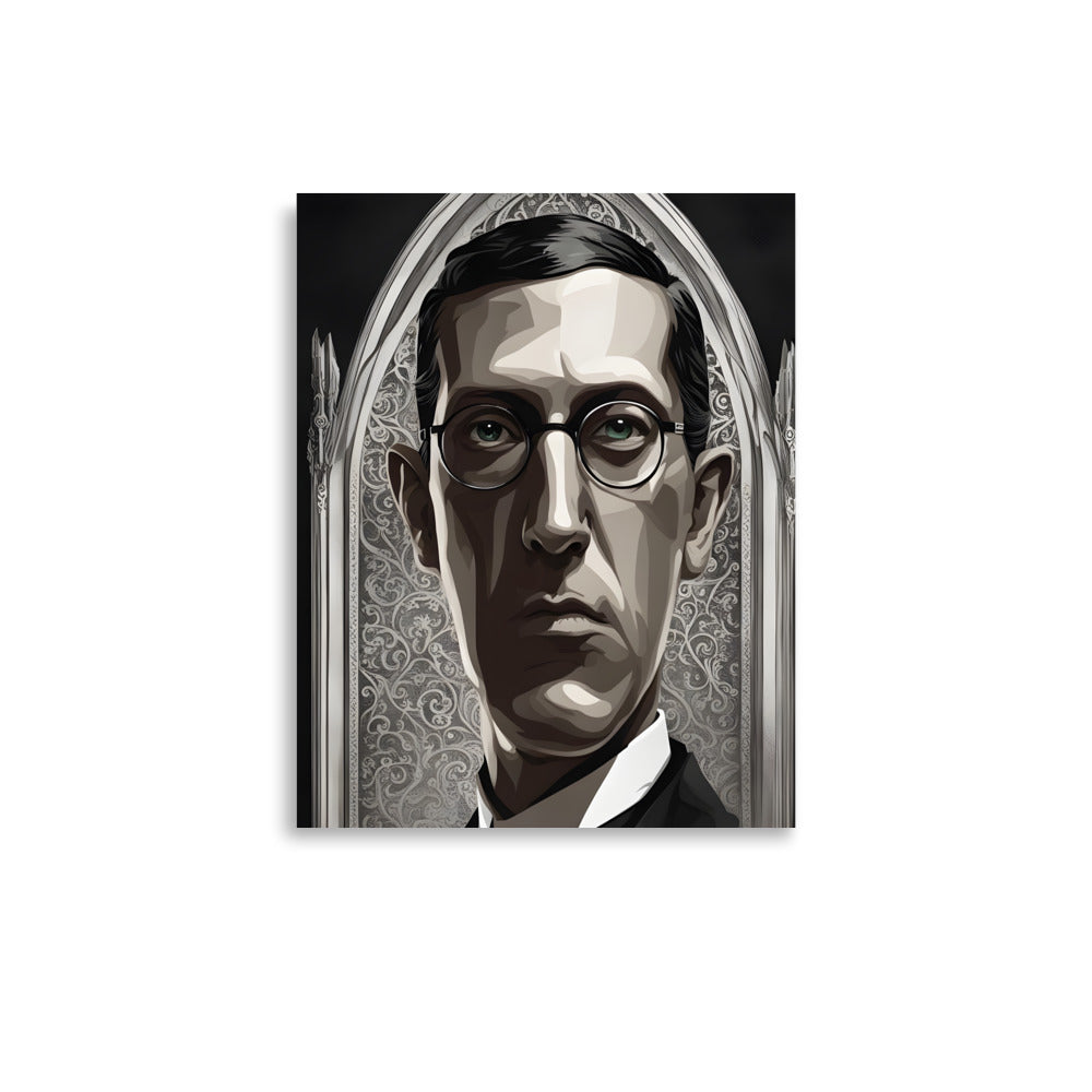 Portrait gothique de Lovecraft Poster