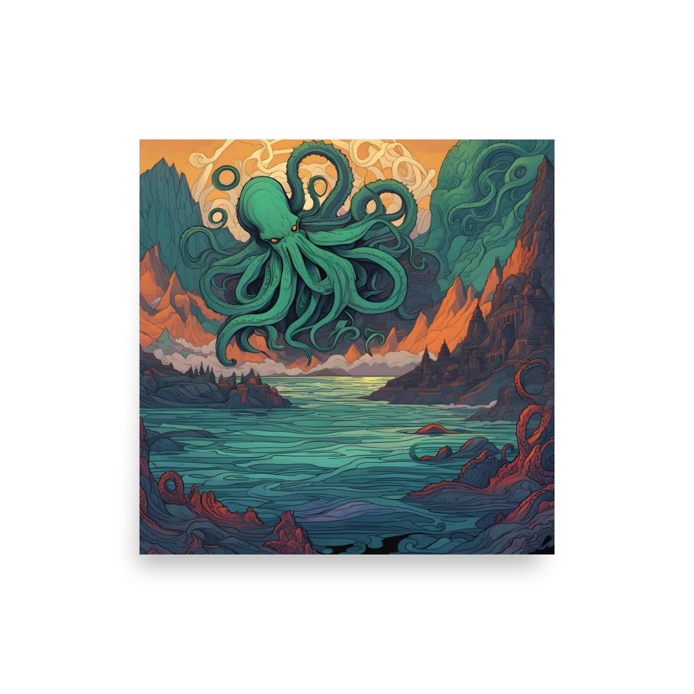 Symbolisme mystique de Cthulhu Poster