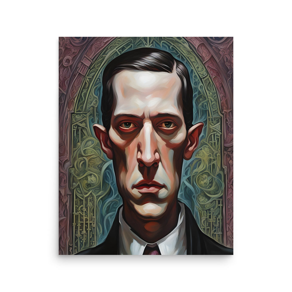 Lovecraft Gothic Portrait Poster