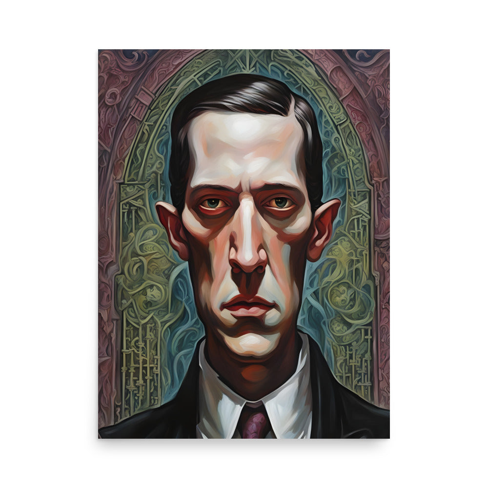 Retrato gótico de Lovecraft Póster