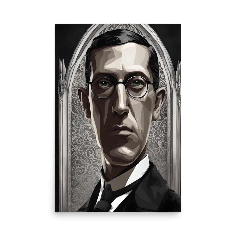 Portrait gothique de Lovecraft Poster