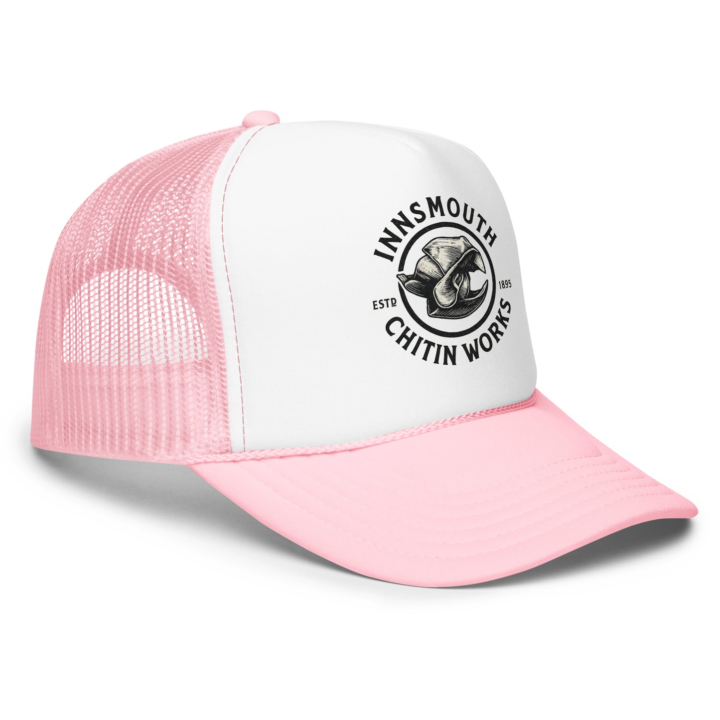 Innsmouth Chitin Works – Trucker-Mütze aus Schaumstoff mit einfarbigem Vintage-Logo
