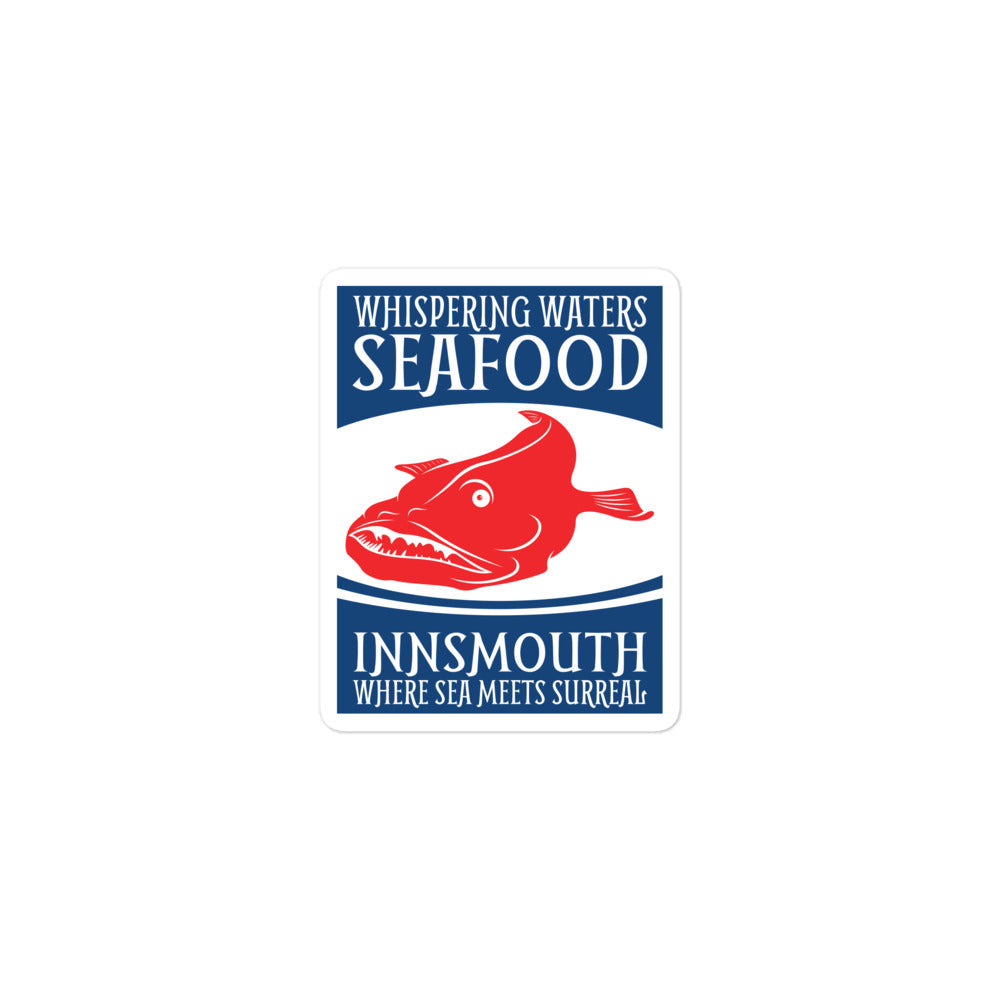 Whispering Waters Seafood Innsmouth Bubble-free stickers