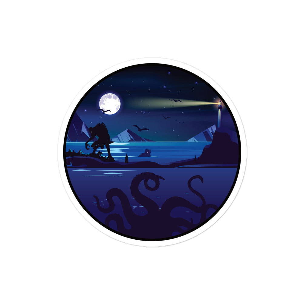 Innsmouth Devil Reef Deep Ones Lovecraft Bubble-free stickers