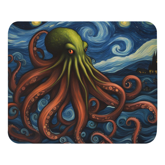 Cthulhu Post-Impressionism Mouse pad