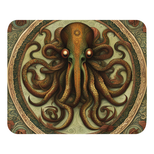 Alfombrilla de ratón Códice mesoamericano de Cthulhu