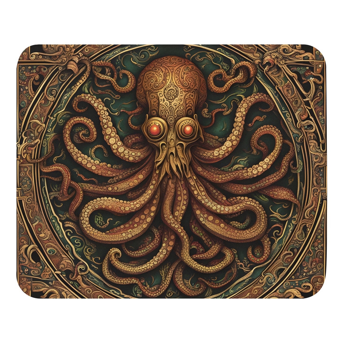 Cthulhu Mesoamerican Codex Mouse pad