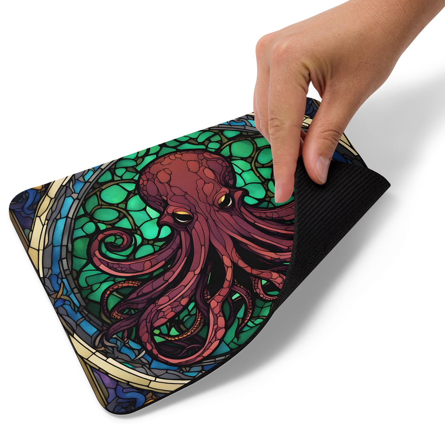 Tapis de souris Vitrail de Cthulhu