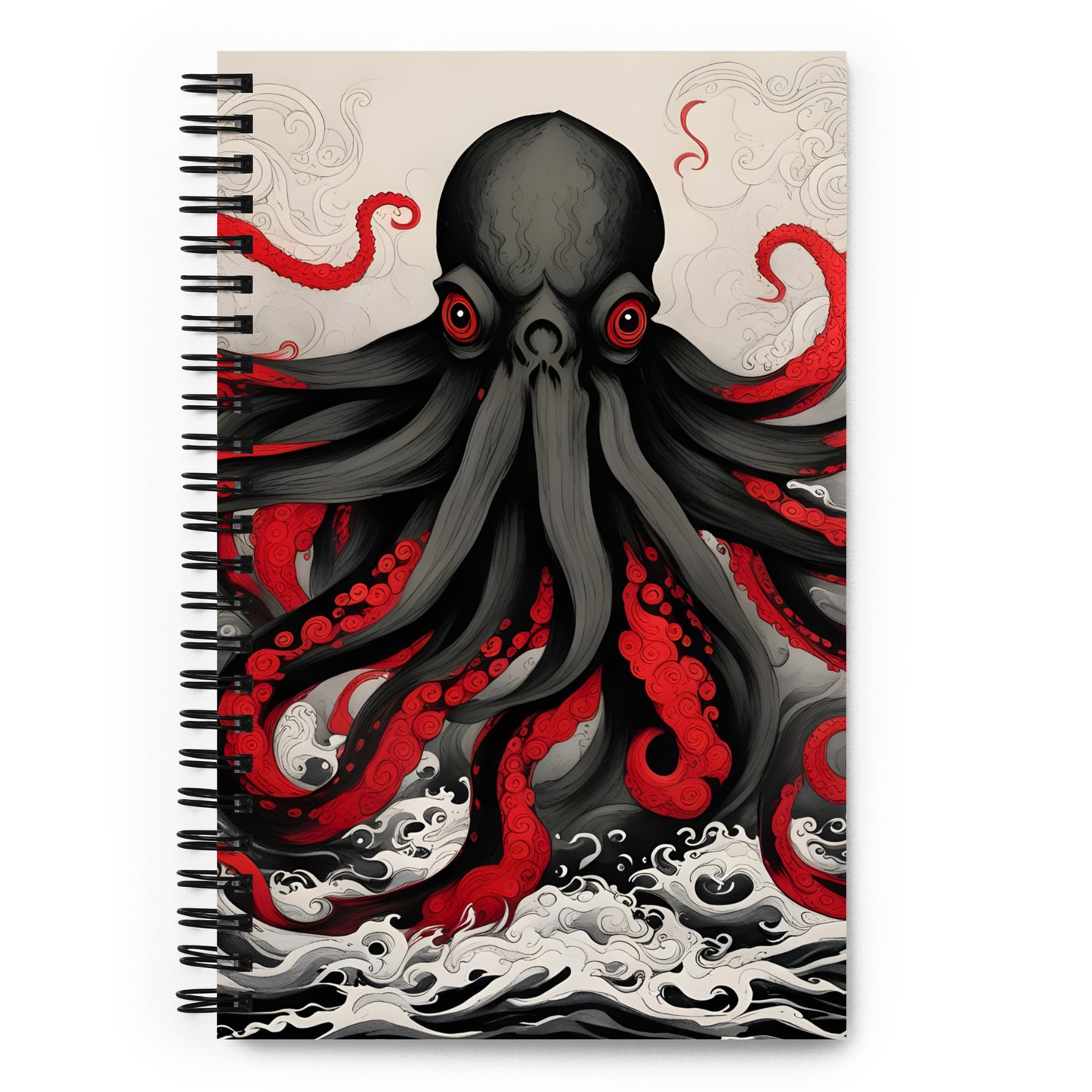 Peinture à l'encre asiatique de Cthulhu Cahier à spirale