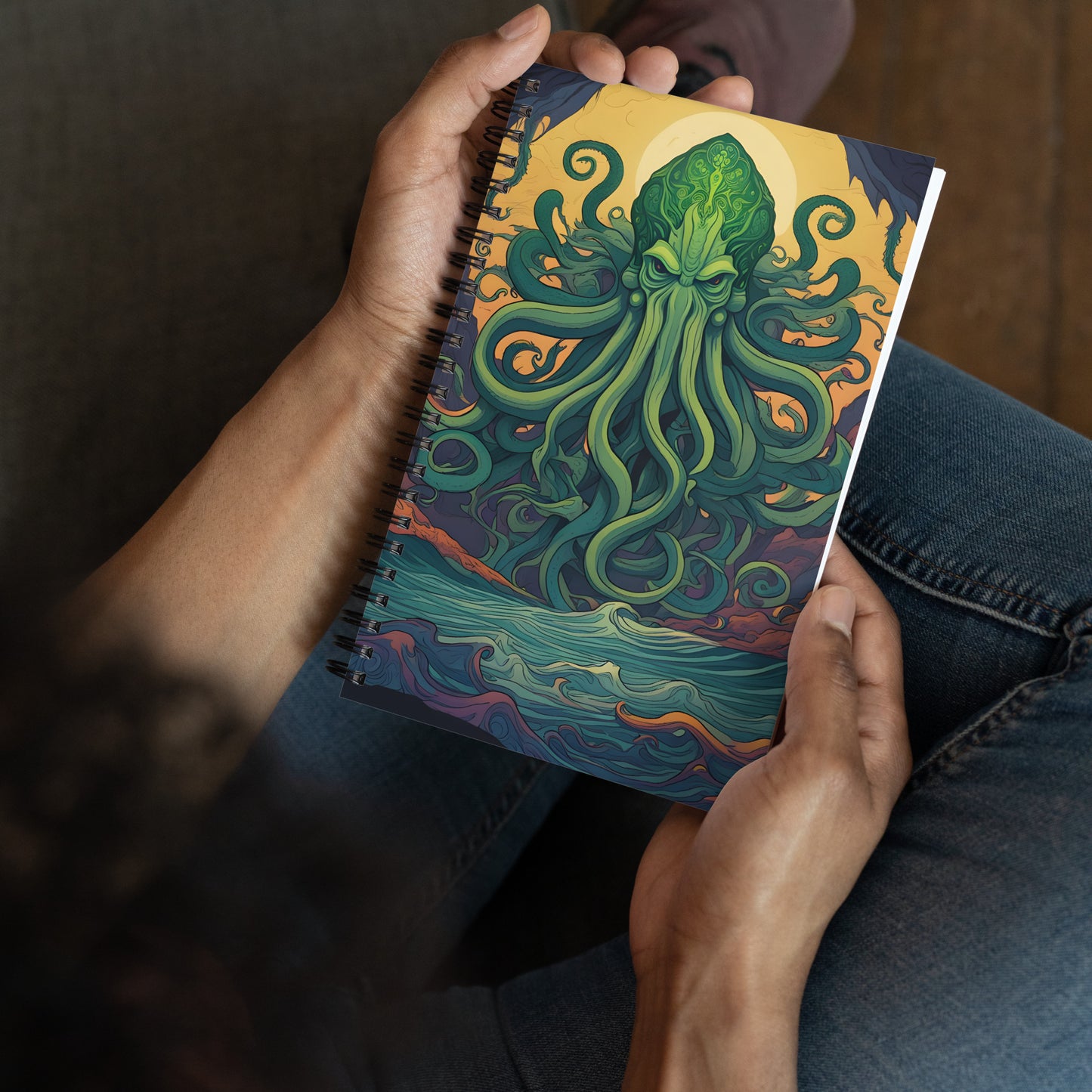 Cthulhu Mystical Symbolism Spiral notebook