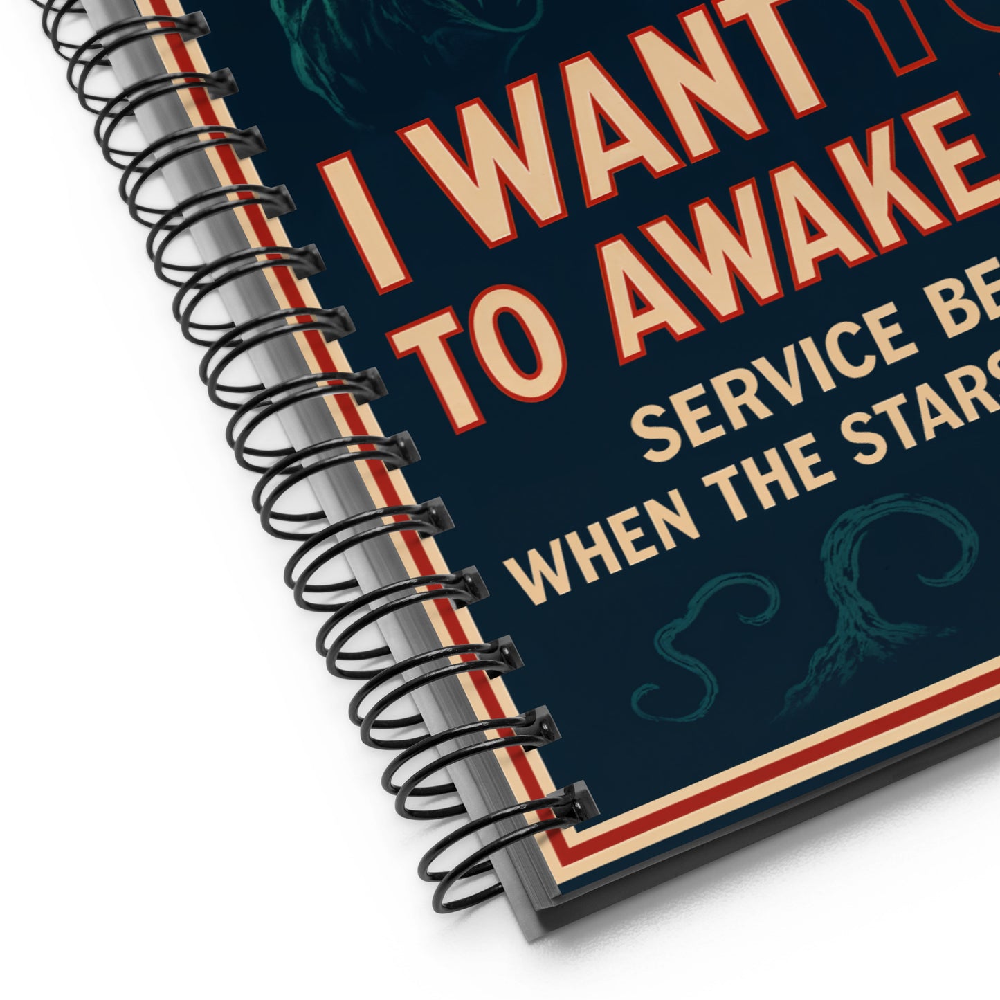 Je veux que tu le réveilles (Recrutement de la secte de Cthulhu) Cahier à spirale