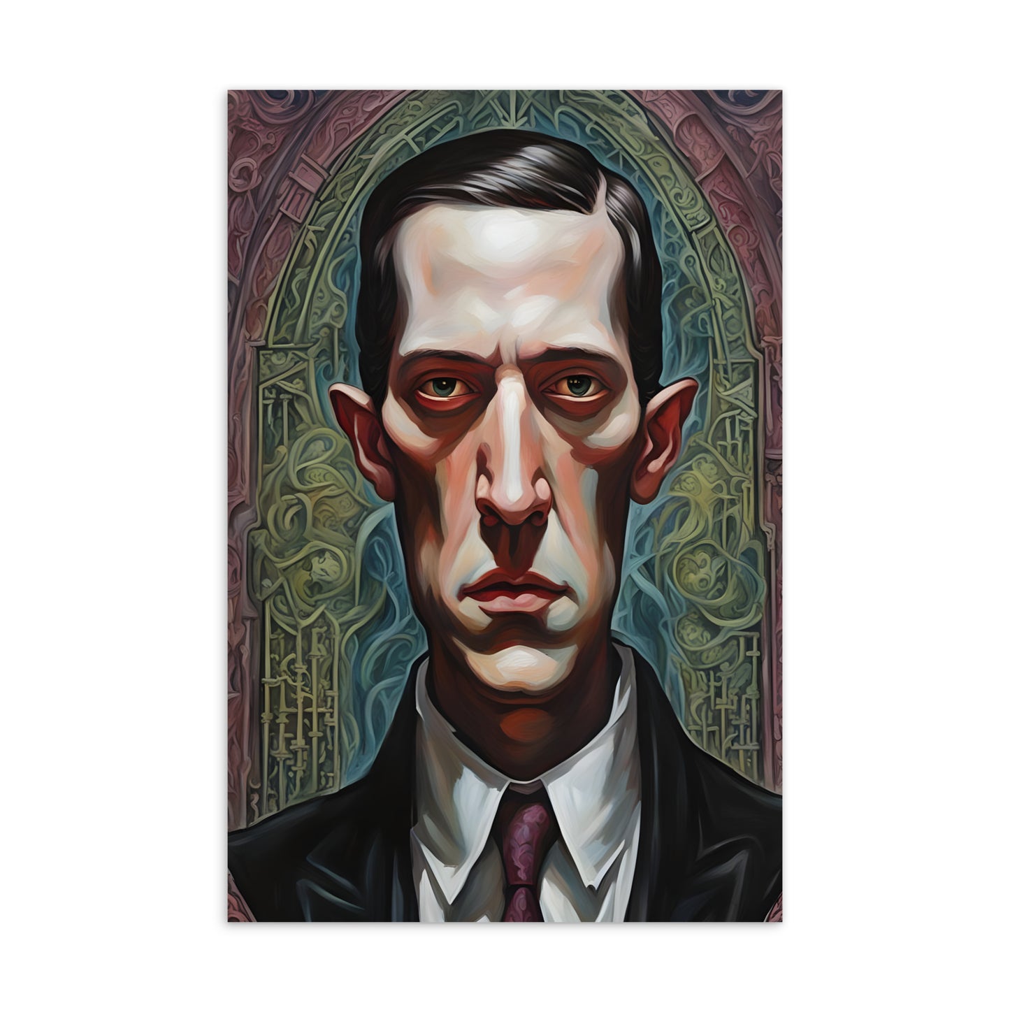 Lovecraft Gothic Portrait Standard Postcard