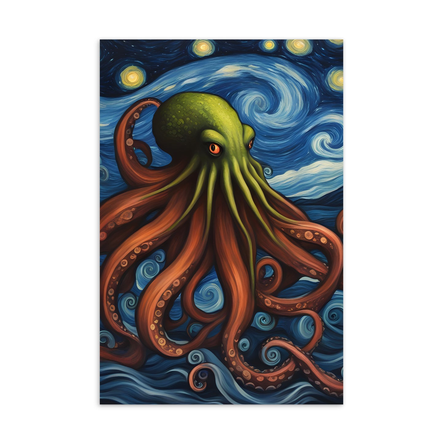 Cthulhu Post-Impressionism Standard Postcard