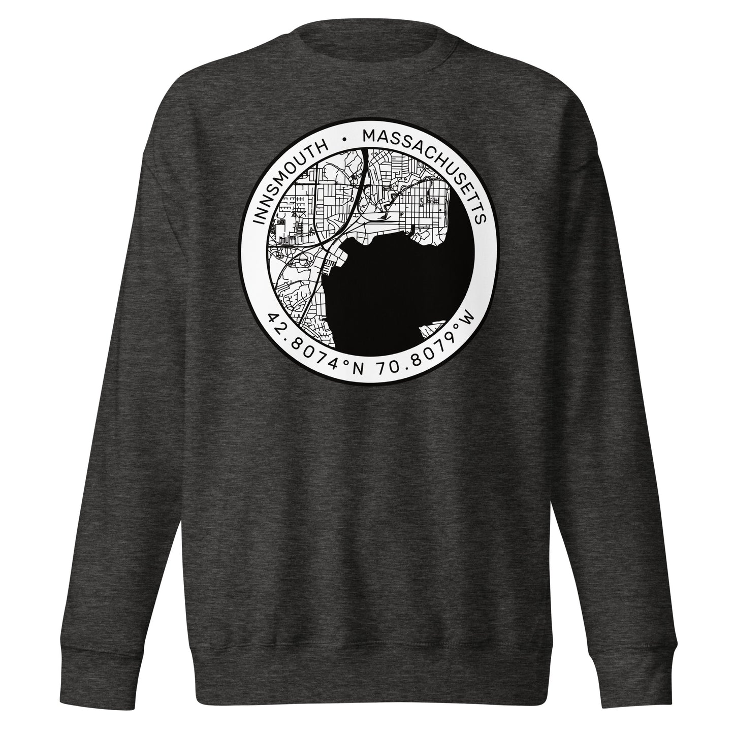 Innsmouth City Map Lovecraft Unisex Premium Sweatshirt