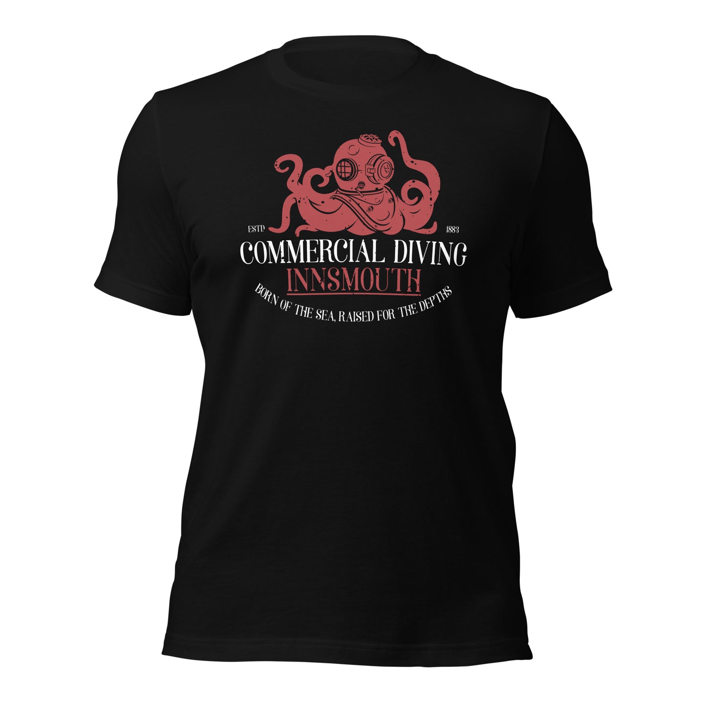 Camiseta unisex de buceo comercial Innsmouth