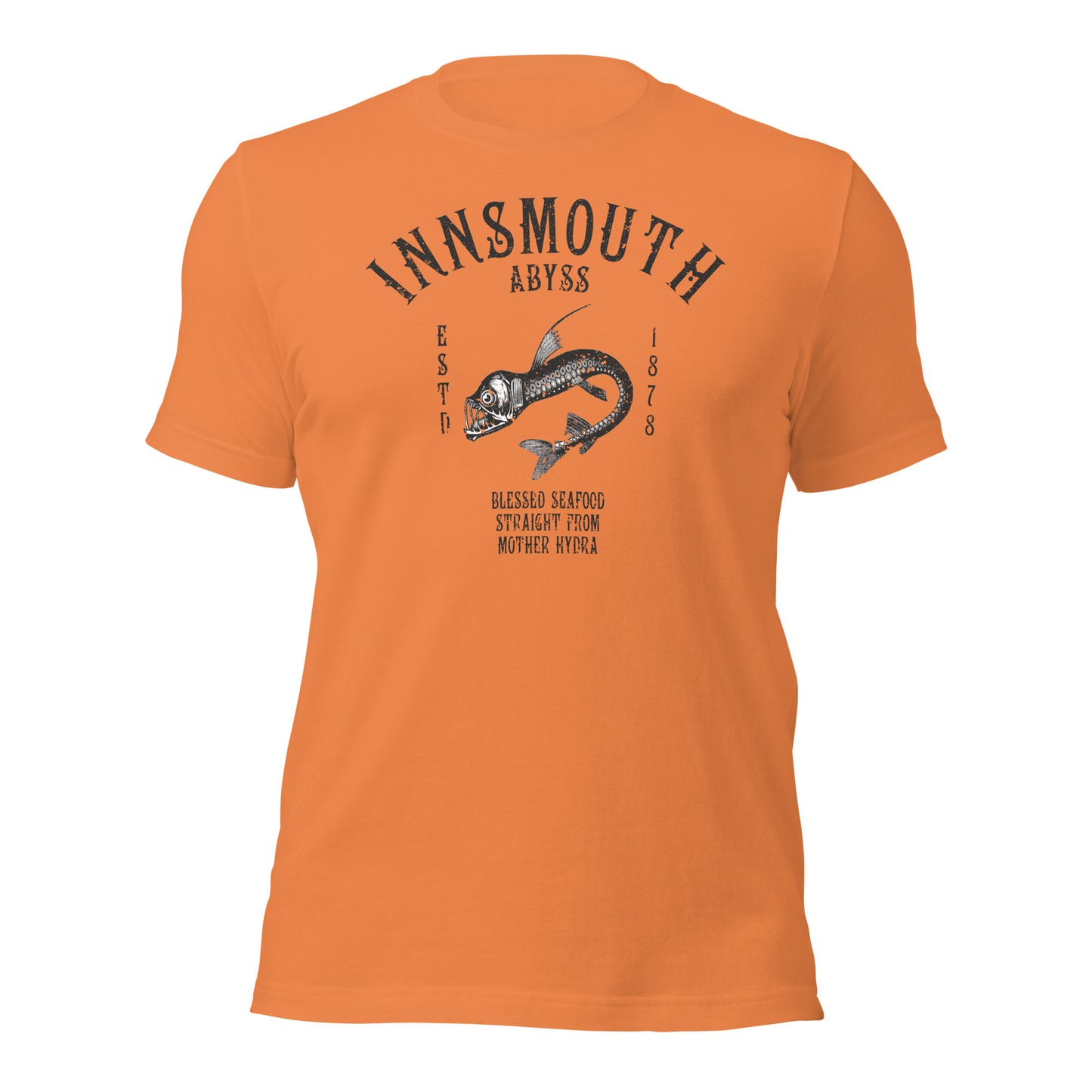 Innsmouth Mariscos Pescado de aguas profundas Viperfish Camiseta unisex