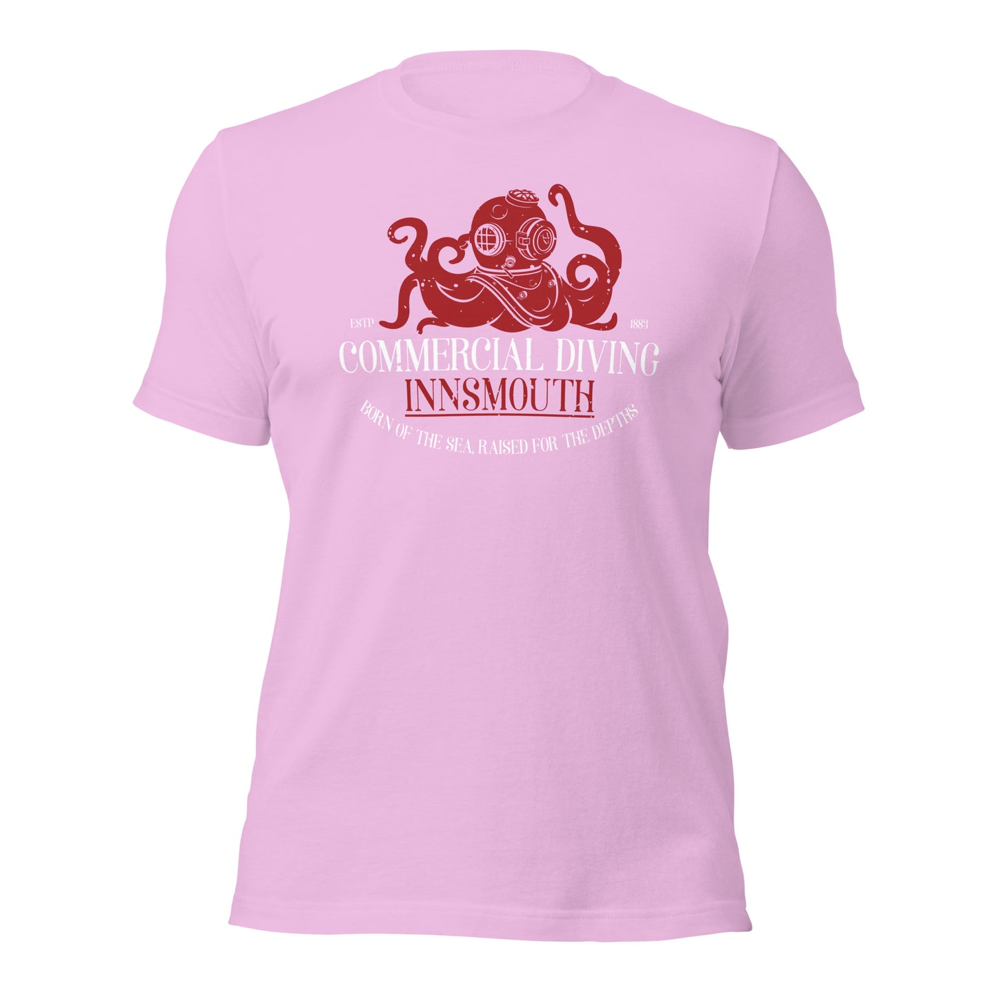 Camiseta unisex de buceo comercial Innsmouth