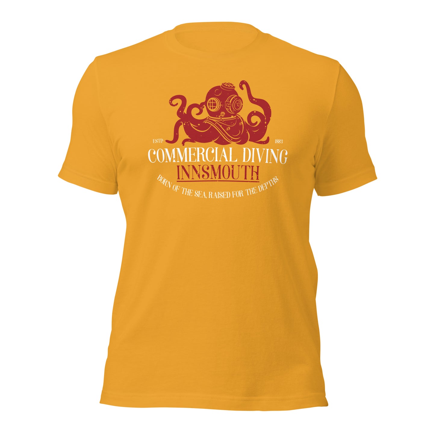 Camiseta unisex de buceo comercial Innsmouth