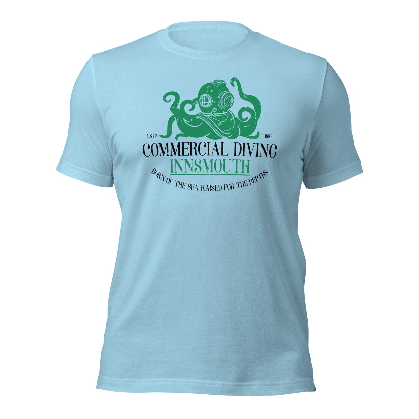 Camiseta unisex de buceo comercial Innsmouth