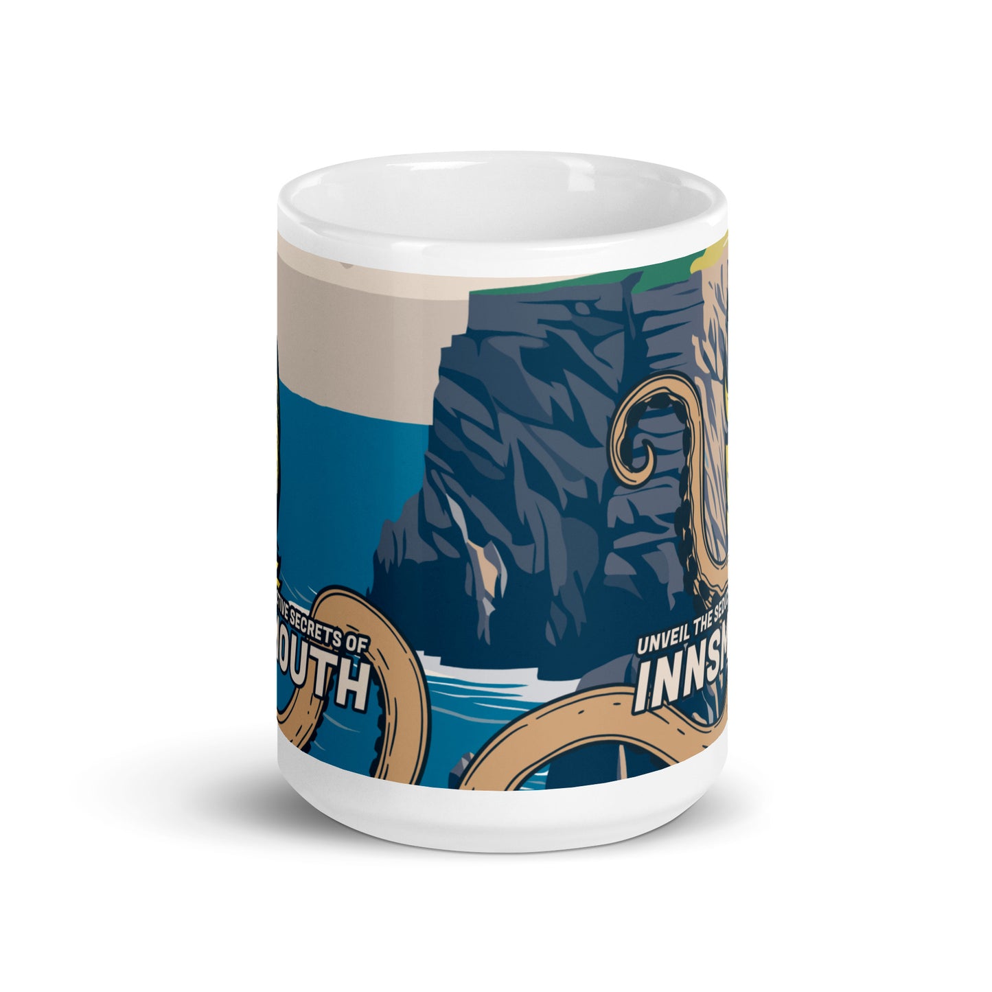 Taza Innsmouth Woman Cthulhu Travel White brillante