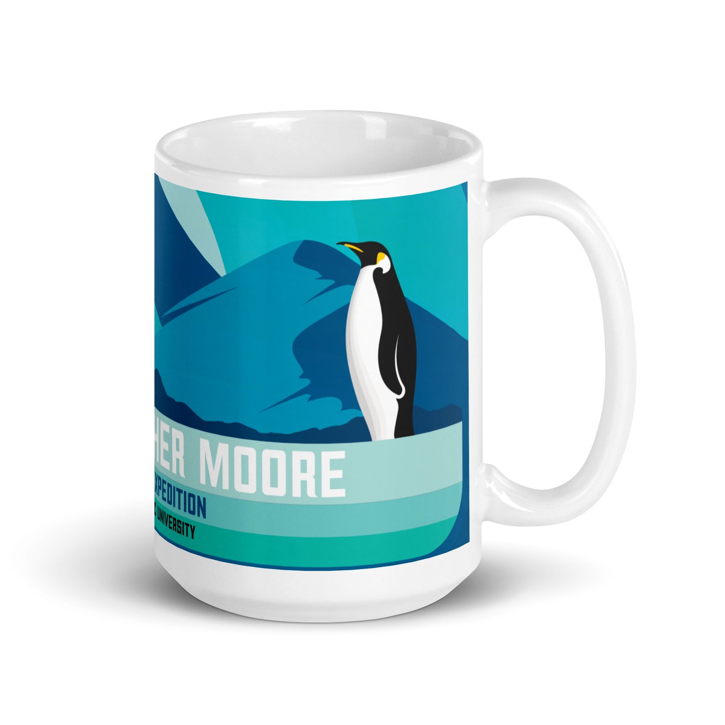 Starkweather-Moore Antarctic Expedition White glossy mug